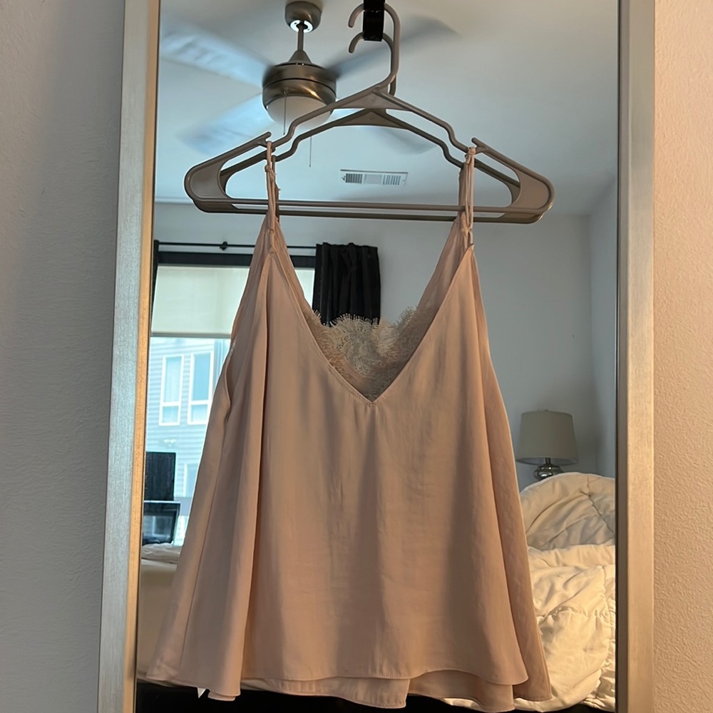 Free People Flowy Tank with Built in Bra